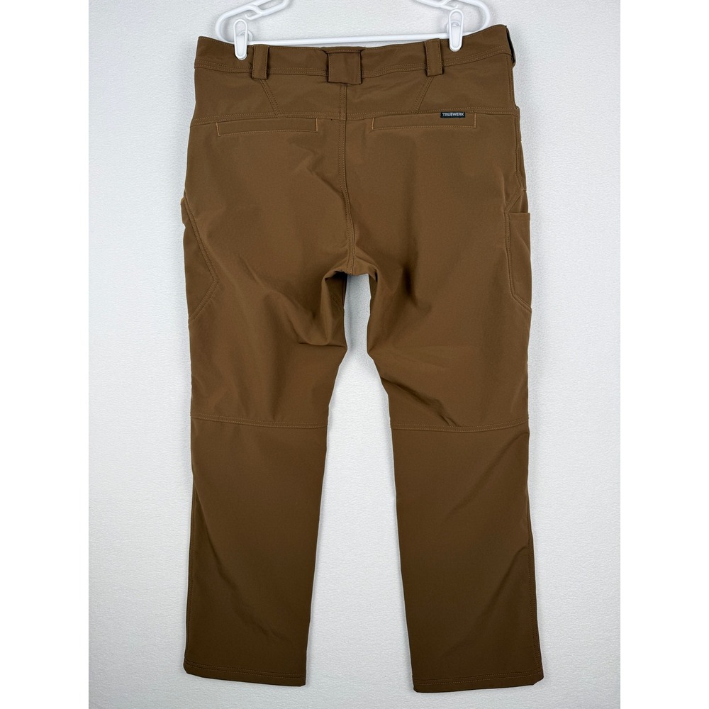 NEW Truewerk T3 Werkpant Mens 36x30 Brown Fleece Lined Technical Work Pants - Picture 2 of 13